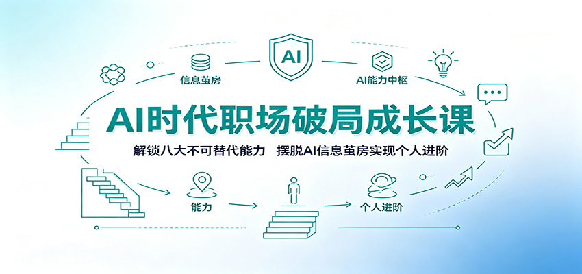AI时代职场破局成长课：解锁八大不可替代能力，摆脱AI信息茧房实现个人进阶-资源后花园