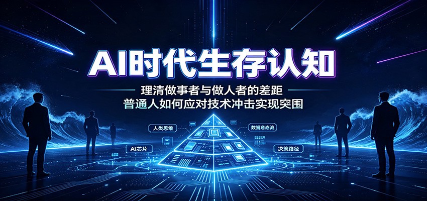 AI时代生存认知：理清做事者与做人者的差距，普通人如何应对技术冲击实现突围-资源后花园