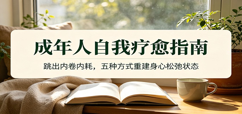 成年人自我疗愈指南：跳出内卷内耗，五种方式重建身心松弛状态-资源后花园