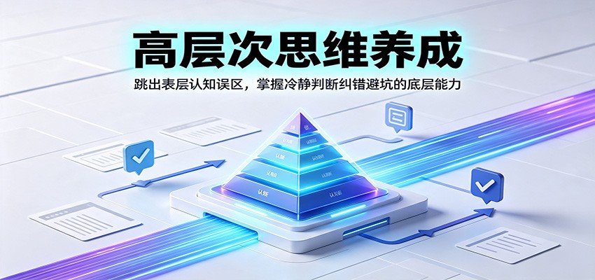 高层次思维养成：跳出表层认知误区，掌握冷静判断纠错避坑的底层能力-资源后花园