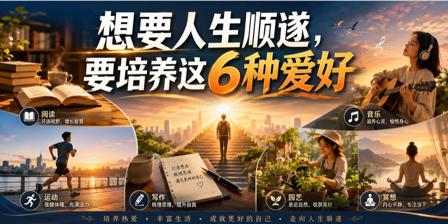 公众号付费文章：想要人生顺遂，要培养这6种爱好-资源后花园