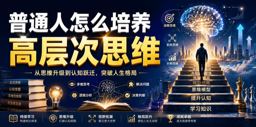 公众号付费文章：普通人怎么培养高层次思维-资源后花园