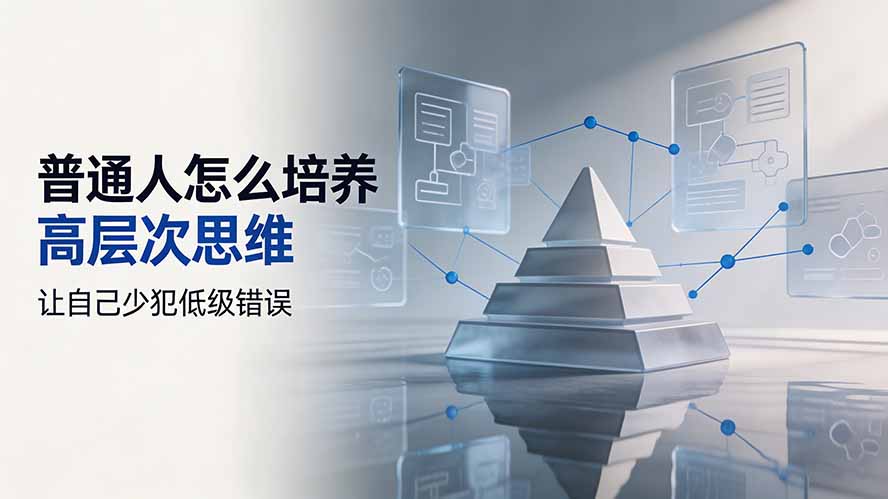 付费文章：普通人怎么培养高层次思维，让自己少犯低级错误-资源后花园