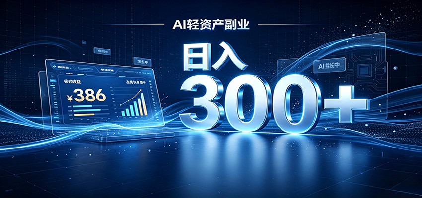 2026 AI轻资产风口，Token中转站小白可入局，日入300+-资源后花园