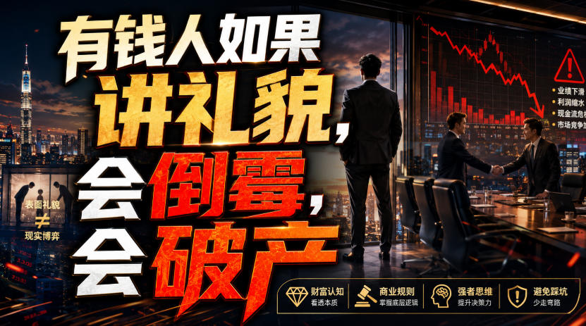 付费文章：有钱人如果讲礼貌，会倒霉，会破产-资源后花园