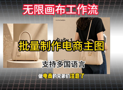无限画布工作流搭建教程，一键电商主图批量制作，批量下载，支持多国语言-资源后花园
