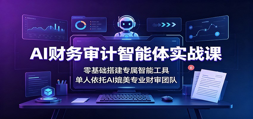 AI财务审计智能体实战课：零基础搭建专属智能工具，单人依托AI媲美专业财审团队-资源后花园