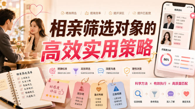 付费文章：相亲筛选对象的高效实用策略-资源后花园