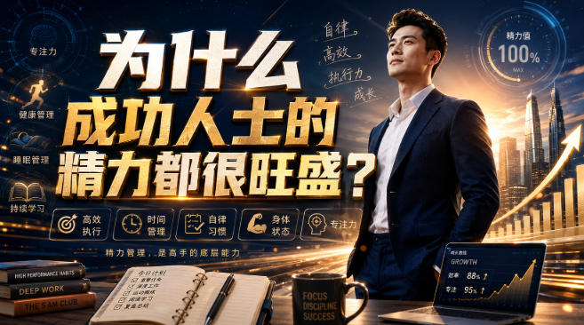 付费文章：为什么成功人士的精力都很旺盛？-资源后花园