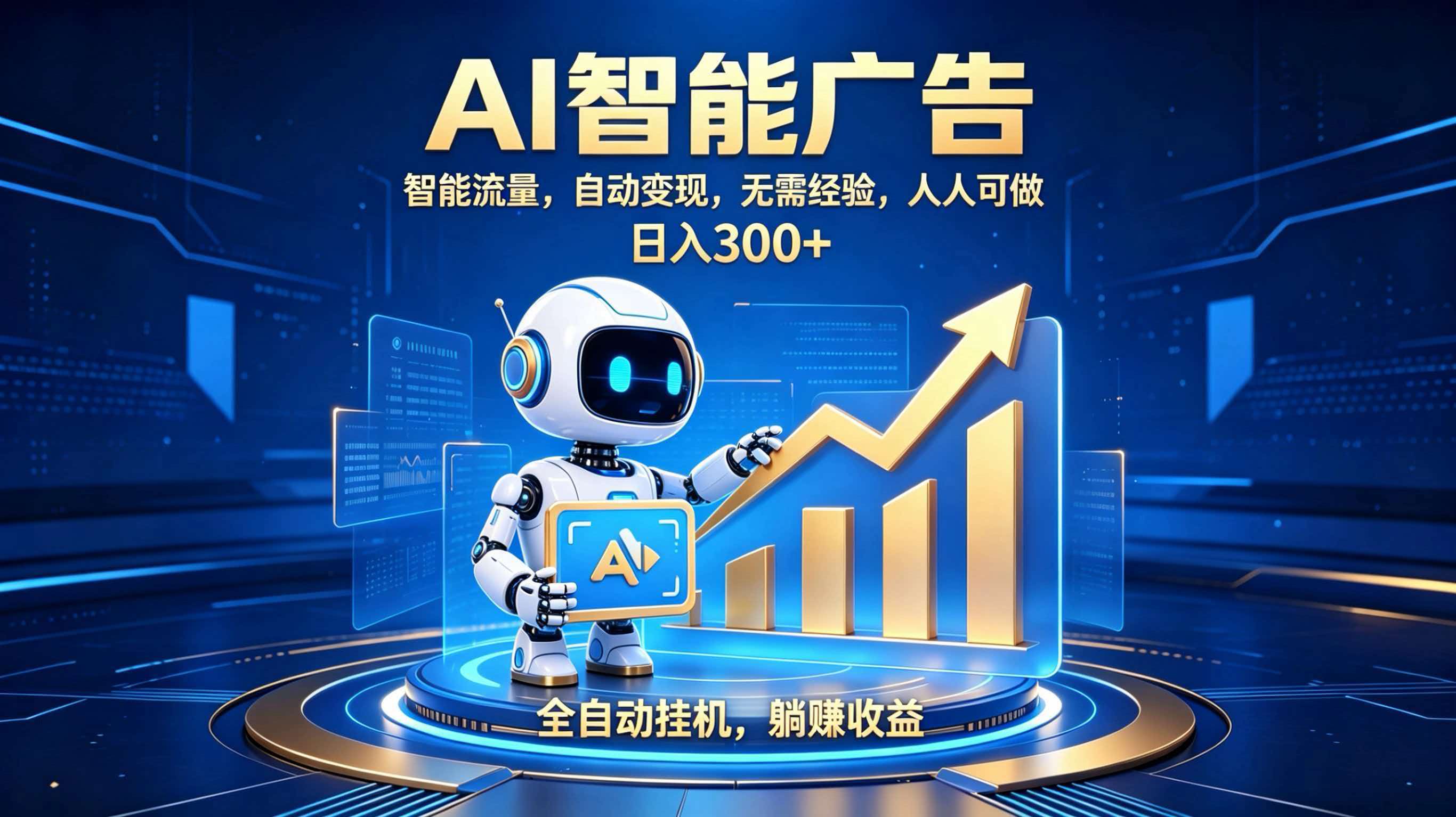 轻资产新赛道，全自动AI广告，打造持续收益-资源后花园