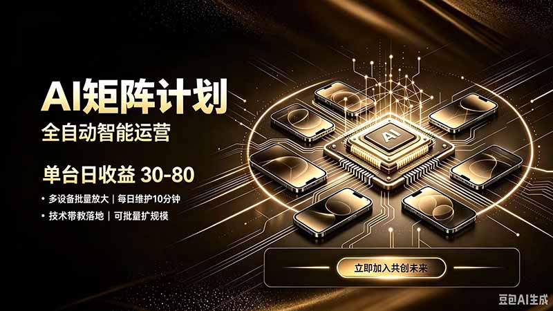 AI智能对话，矩阵规模化创业，全程技术扶持，长久稳定，日入800+-资源后花园
