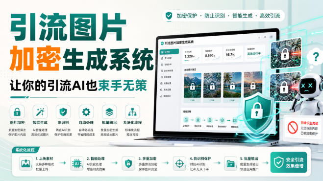 引流图片加密生成系统，让你的引流AI也束手无策-资源后花园