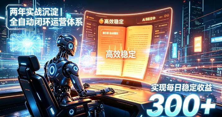 两年实战沉淀｜全自动闭环运营体系，实现每日稳定收益300+【揭秘】-资源后花园
