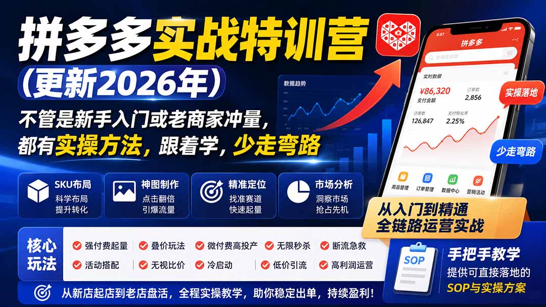 拼多多实战特训营(更新26年0822