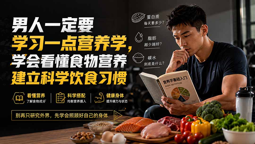 付费文章：男人一定要学习一点营养学，学会看懂食物营养建立科学饮食习惯