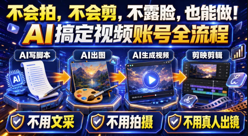 AI短视频起号实战项目，用AI做视频起号，45天涨粉12W，一条广告8.5k，广告接到手软，引流、变现两不误！-资源后花园