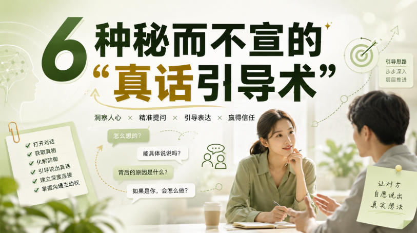 付费文章：6种秘而不宣的“真话引导术”-资源后花园