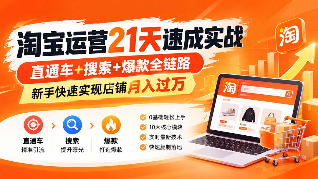 淘宝运营21天速成实战(更新8月-资源后花园