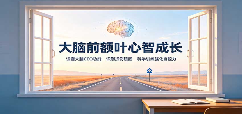 大脑前额叶心智成长：读懂大脑CEO功能，识别损伤诱因，科学训练强化自控力-资源后花园