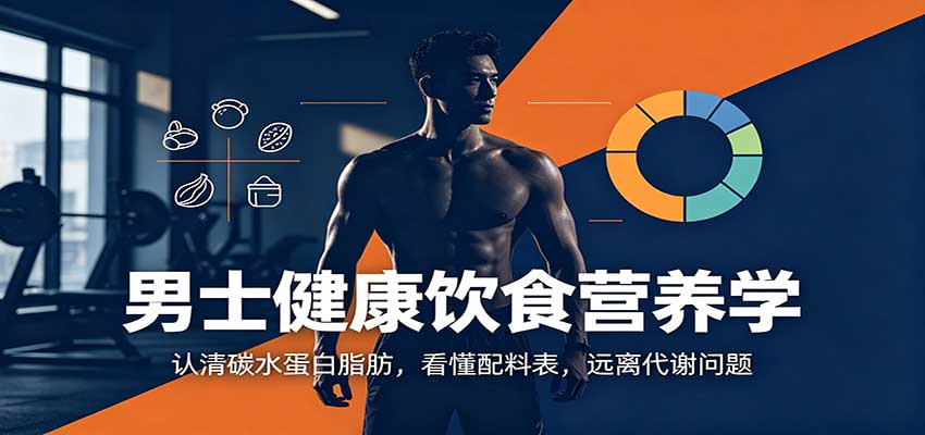 男士健康饮食营养学：认清碳水蛋白脂肪，看懂配料表，远离代谢问题-资源后花园