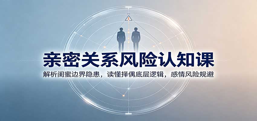 亲密关系风险认知课：解析闺蜜边界隐患，读懂择偶底层逻辑，感情风险规避-资源后花园
