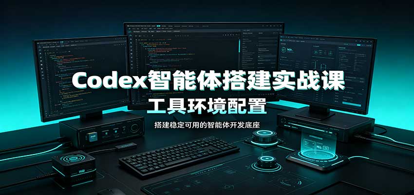 Codex智能体搭建实战课：工具环境配置，自定义技能开发，多业务自动化教学-资源后花园
