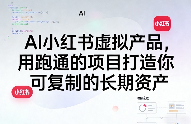 AI小红书虚拟产品，用跑通的项目打造你可复制的长期资产(更新0902)-资源后花园