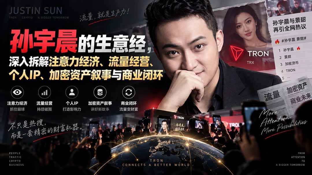 某星球精华文章——孙宇晨的生意经，深入拆解注意力经济、流量经营、个人IP、加密资产叙事与商业闭环-资源后花园