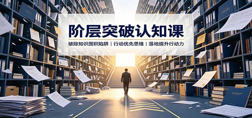 阶层突破认知课：破除知识囤积陷阱，行动优先思维，落地提升行动力-资源后花园