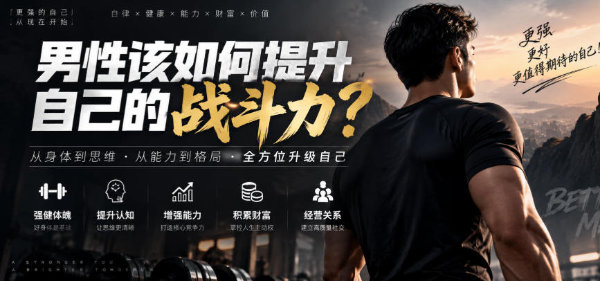 付费文章：男性该如何提升自己的战斗力？-资源后花园