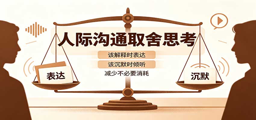 人际沟通取舍思考：分清解释与沉默边界，拿捏职场生活沟通分寸减少情绪内耗-资源后花园