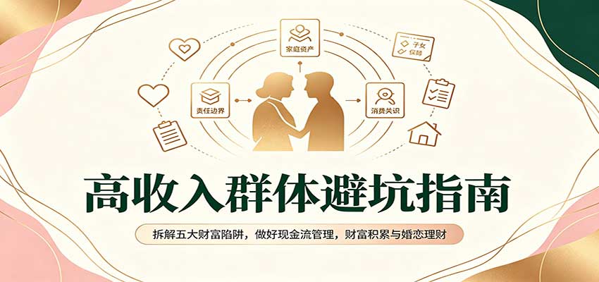 高收入群体避坑指南：拆解五大财富陷阱，做好现金流管理，财富积累与婚恋理财-资源后花园