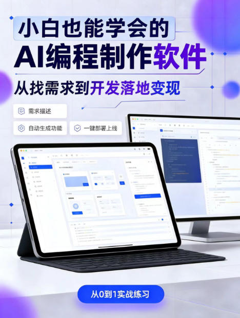 手把手教会你ai编程制作软件到变现全路径，零基础小白轻松上手，从找需求到开发落地变现【揭秘】-资源后花园