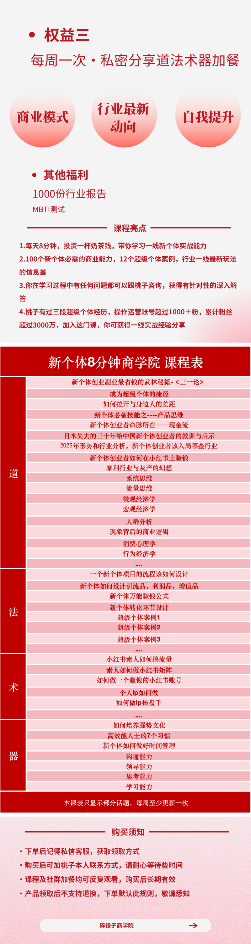 AI+新个体创业必修课-更新0922｜道法术器｜商业逻辑·小红书流量·AI智能体｜低成本打造个人变现小生意全套教学