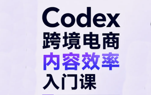 Codex跨境电商内容效率入门课-资源后花园