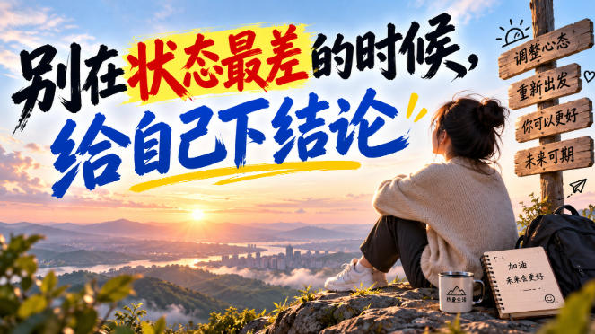 某公众号付费文章：别在状态最差的时候，给自己下结论-资源后花园