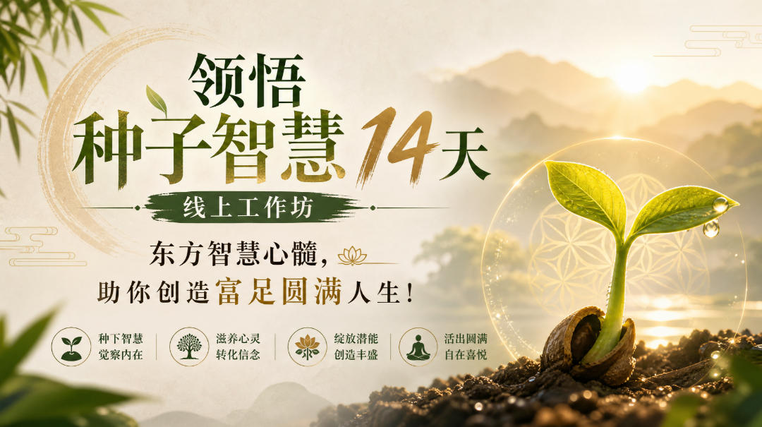 鹿大米领悟种子智慧14天线上工作坊，东方智慧心髓，助你创造富足圆满人生！-资源后花园