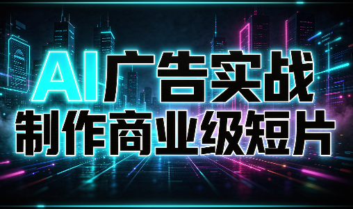 AI广告实战制作商业级短片-资源后花园