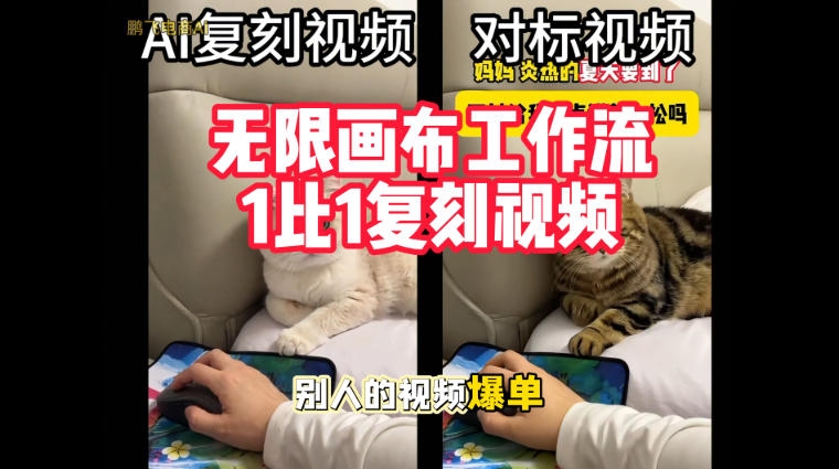 宠物带货视频复刻，无限画布工作流1比1，不用拍摄、不用布景、不用真人出镜，几分钟就能做出一条专业带货视频-资源后花园