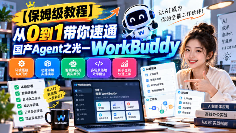 【保姆级教程】从0到1带你速通国产Agent之光—WorkBuddy【文档】-资源后花园