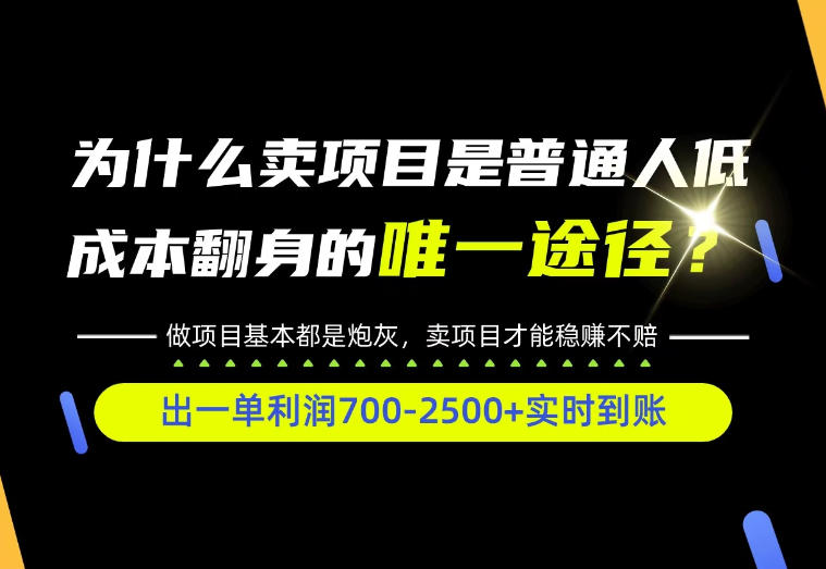 普通人如何靠互联网賺取自己的第一桶金！全类目实操型教学，看完你全都懂了！【揭秘】-资源后花园