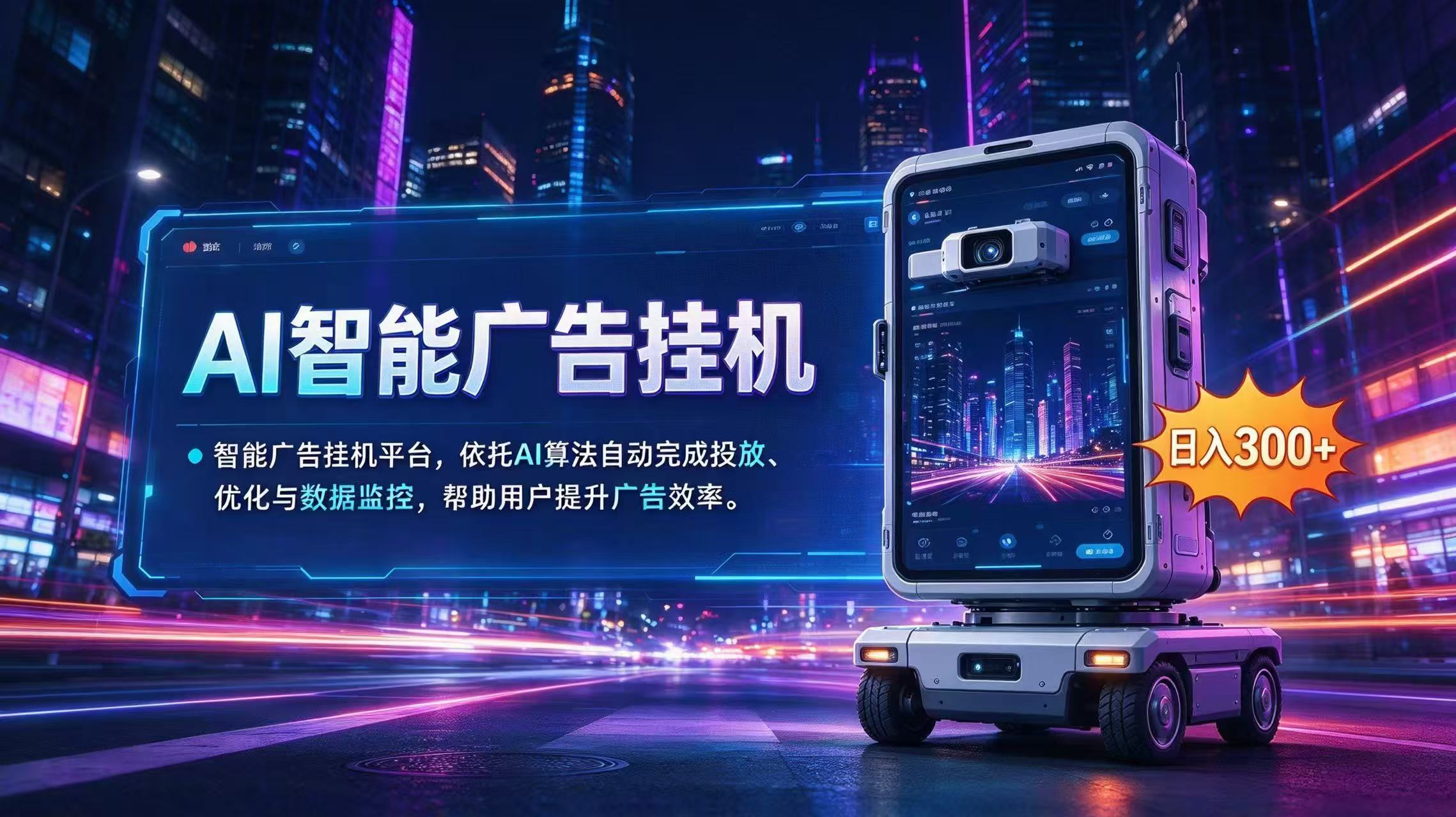 AI 智能广告挂机｜AI 自动运行，轻松托管广告任务-资源后花园