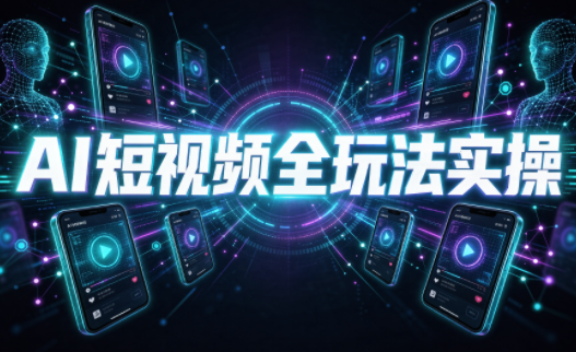 AI短视频全玩法实操(剪辑+带货+数字人+漫剧+短剧)-资源后花园
