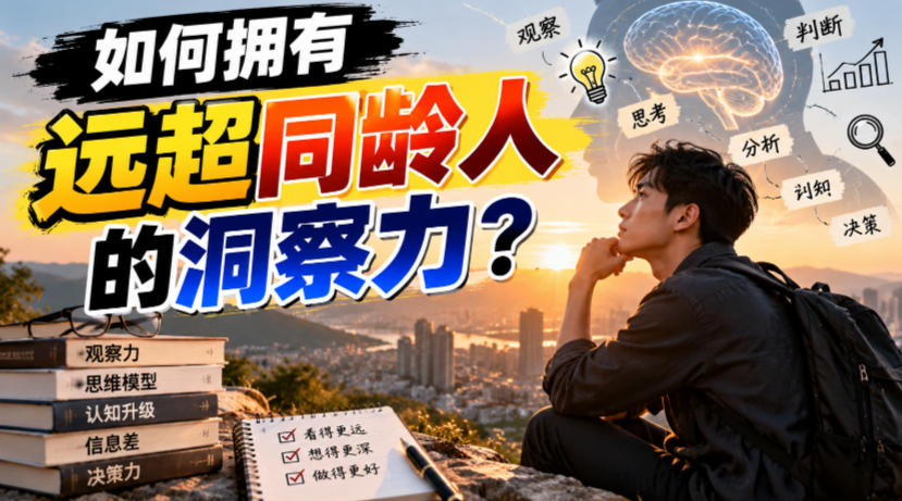 付费文章：如何拥有远超同龄人的洞察力？-资源后花园