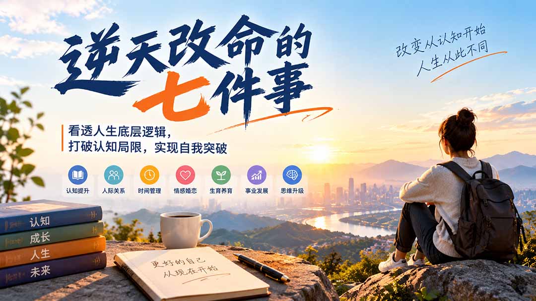 付费文章:逆天改命的七件事,看透人生底层逻辑,打破认知局限,实现自我突破-资源后花园