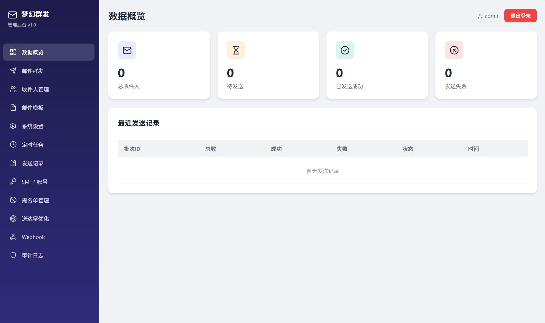 最新梦幻邮件群发系统1.0定时邮件-资源后花园