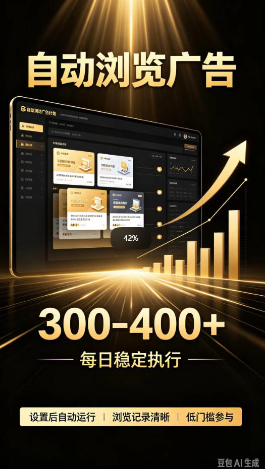 自动浏览广告计划，0门槛副业，日入300-400，躺賺稳定风口项目，无需人工操作，解放双手【揭秘】-资源后花园