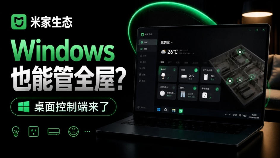 Windows电脑也能管全屋？这下真省心，米家生态桌面控制端来了，Github最新开源，MiHome-Windows-资源后花园